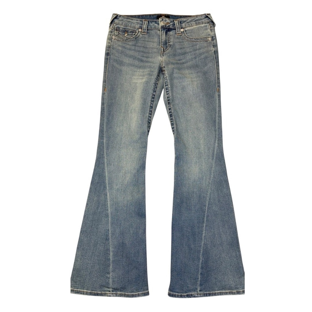 True Religion Light Blue Flare Jeans
